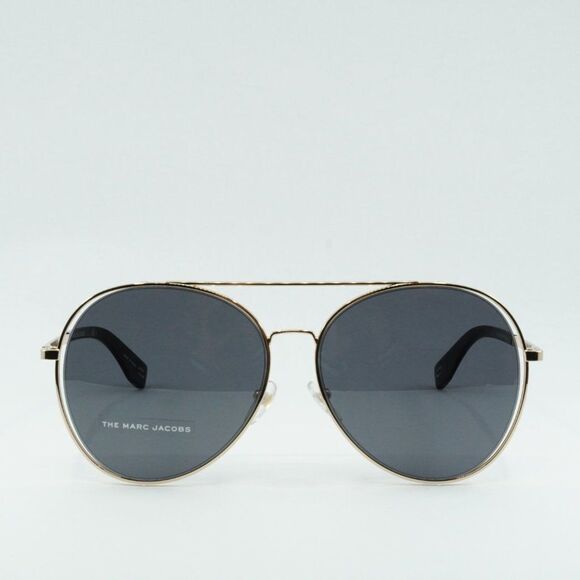 Marc Jacobs Gold Frame Sunglasses with Black Lenses main image 6